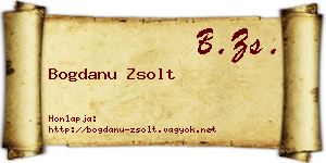 Bogdanu Zsolt névjegykártya